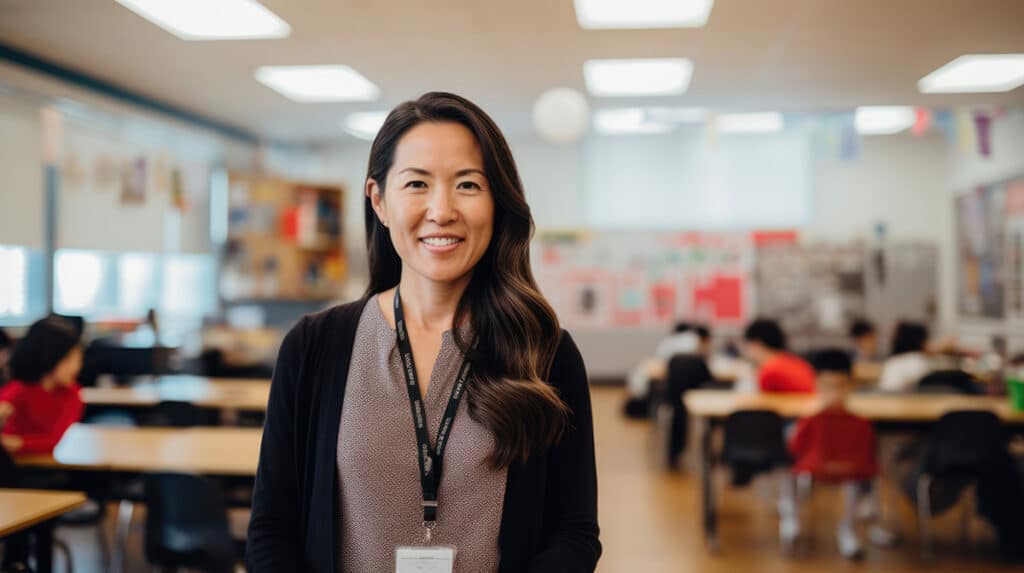 teacher in classroom